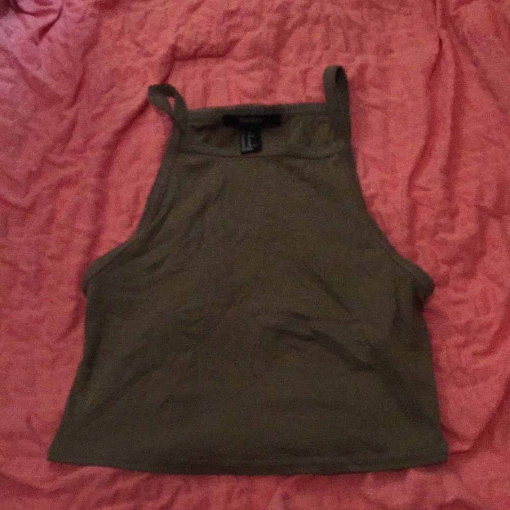 Olive Green Cropped Cami